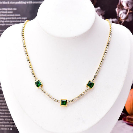 Zircon Rüya Set (Bracelet + Necklace)