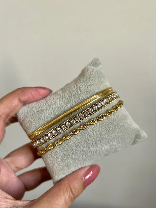 Altın Üçlü Bracelet