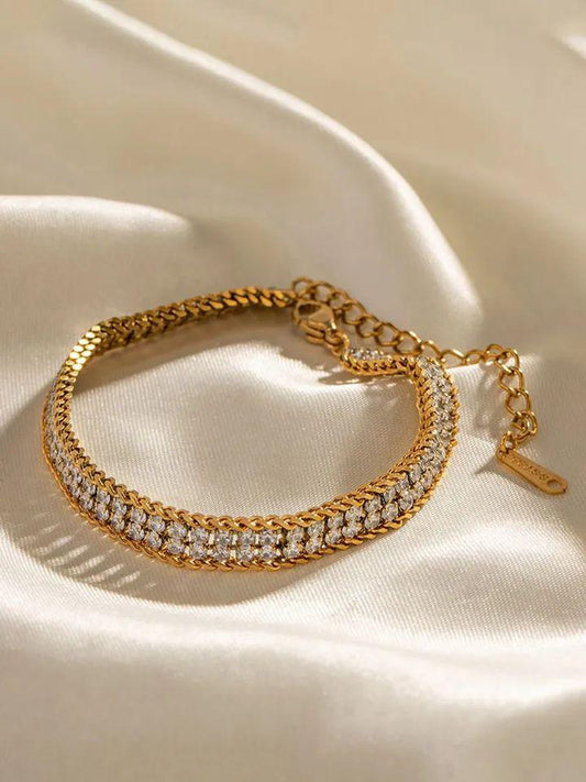 Gold Crystal Bracelet