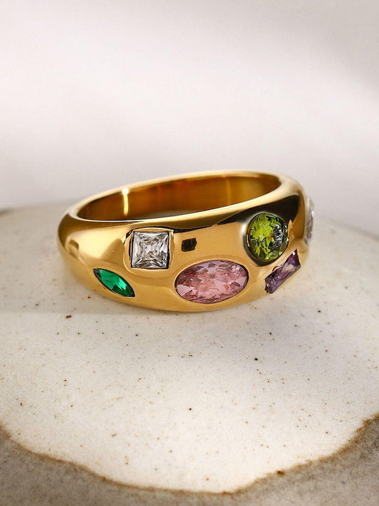 Multigem Gold Ring