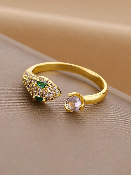 Snake Diamond Ring