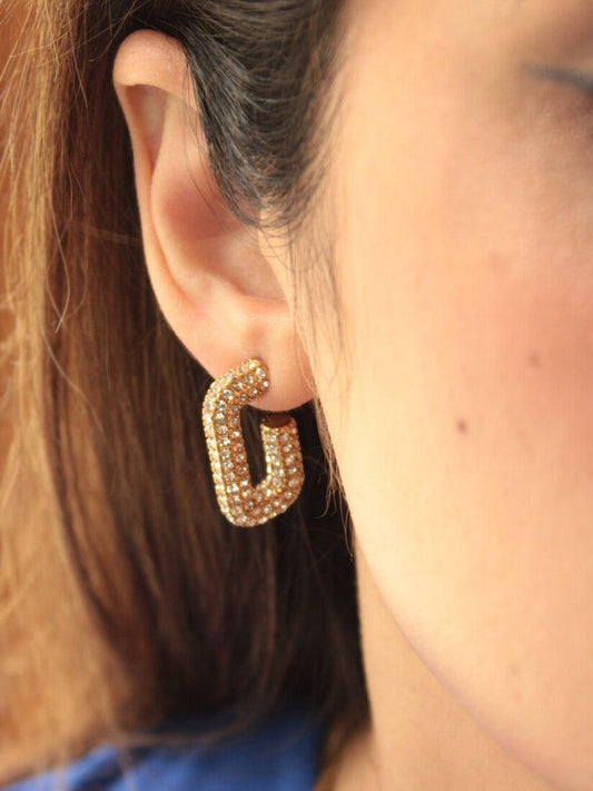Golden Spark Stud Earrings